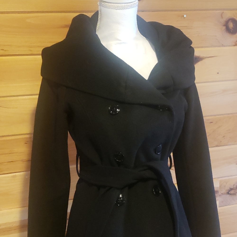 Banana republic wool blend hooded jacke